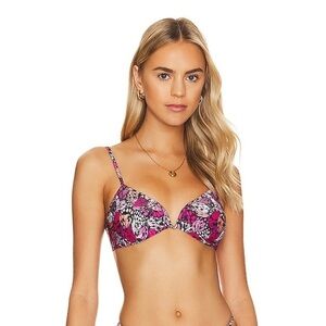 L*Space Helena Bikini Top in Wings N' Things NWOT